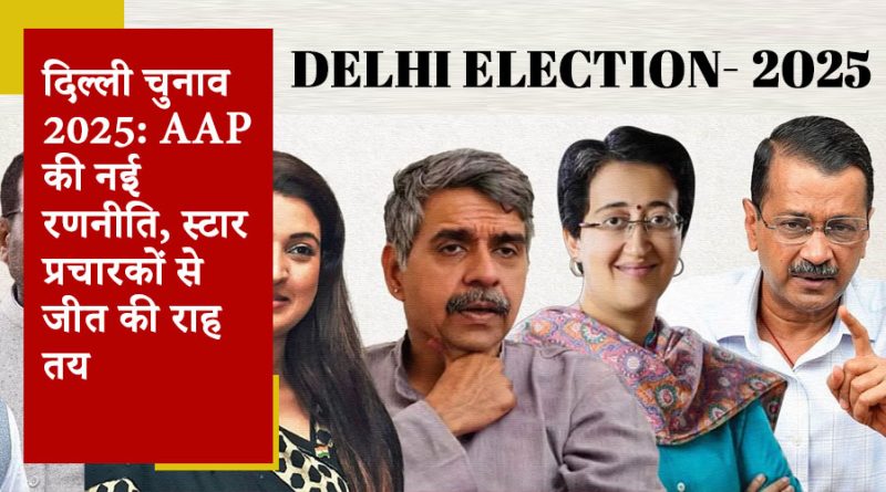 दिल्ली चुनाव 2025: AAP की नई रणनीति, स्टार प्रचारकों से जीत की राह तय